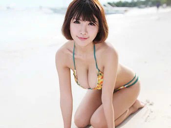 [MyGirl美媛馆]Vol.283_女神晓茜sunny海边性感比基尼秀傲人胸器清爽迷人写真50P